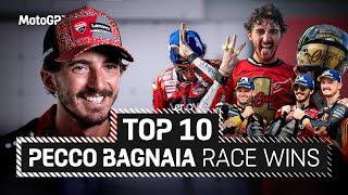 Pecco Bagnaia ranks his 10 best #MotoGP victories! 