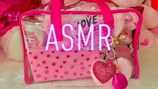 ASMR What’s in my Girly Pink Travel Bag 