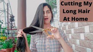 I Cut My Long Hair At Home   | Shivani Katoch