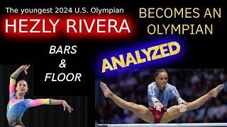 HEZLY RIVERA Surprises everyone and becomes an Olympian.  Bars and floor full Analysis