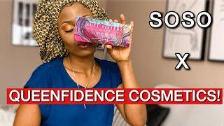 MAKEUP TUTORIALPALETTE REVIEW | SOSO X QUEENFIDENCE COSMETICS