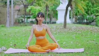 Relax yoga workout - Outdoor space feels fresh