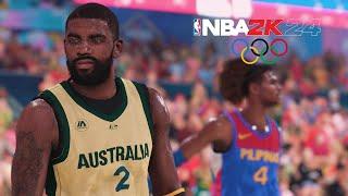 Kyrie Irving Turns Into KOBE at the Olympics! | NBA 2K24 Olympics Mode | Phillipines vs. Australia