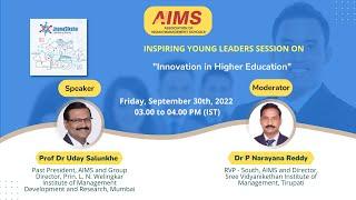 Inspiring Young leaders Session on "Innovation in Higher Education"