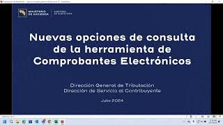 Nuevas opciones de consulta de la herramienta de Comprobantes Electrónicos