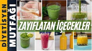 ACİLEN YAPMAN GEREKEN 7 FARKLI ZAYIFLATAN İÇECEK! #icecek #kiloverme #detoks #detox