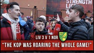 ‘The Kop Was Roaring The Whole Game!’ | Liverpool 3-1 Norwich | Fan Cam | Tommy & Harry