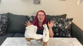 Review of JAJAHOHO Roller Skates for Women, Holographic High Top PU Leather Rollerskates