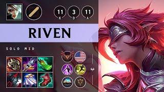 Riven Mid vs Taliyah - NA Grandmaster Patch 25.04