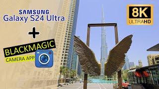 Samsung Galaxy S24 Ultra with Blackmagic Camera application - 4k cinematic video (8k downscale)