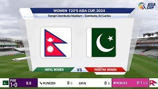  Live: Pakistan Women Vs Nepal Women Live | PAK W vs NEP W Live | Women Asia Cup 2024 Live