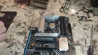 I7-13700k install into Asus Prime Z690-p wifi D4, with modified Noctua D14 cpu cooler