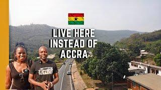 YOU MAY WANT TO LIVE IN THIS PART OF GHANA | LET'S TOUR A BEAUTIFUL TOWN OUTSIDE ACCRA GHANA