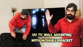 "Vu TV Wall Mount Installation Guide with Movable Bracket | Siddhu TV Tech" | tv Wall mounting | tv