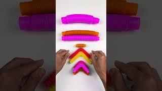 DIY Creating ASMR Crunchy POP-TUBE #diy #satisfyingvideos#relaxing #creative #oddasmr #poptubesound