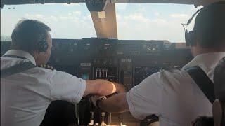 BOEING 747  TAKEOFF from ATLANTA.  At V1 (decision  speed) Captain remove his hand from d throttles