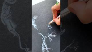 Painting with 1 Pencil  #shorts