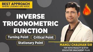 Turning, Critical, Stationary Point | ITF | by Manoj Chauhan Sir - Best Approach