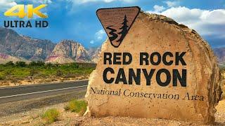 Red Rock Canyon National Conservation Area 4K | Las Vegas, Nevada | Desert Mountain Scenic Driving