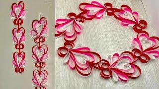 DIY Valentine’s Day decorations | DIY Herat hangings | Paper Decoration ideas for Valentine's Day