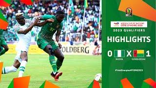 Nigeria   Guinea Bissau | Highlights - #TotalEnergiesAFCONQ2023 - MD3 Group A