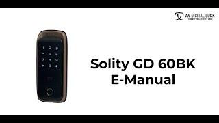 Solity GD-60BK (Gate Lock) User E-Manual Comprehensive Guide