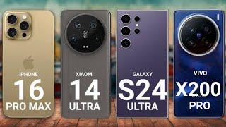 iPhone 16 Pro Max Vs Vivo X200 Pro Vs Samsung Galaxy S24 Ultra Vs Xiaomi 14 Ultra @TechnoRuhez