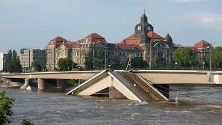 Elbe-Hochwasser September 2024 - Mit dem Radel zwischen Pillnitz, Carola- und Augustus-Brücke