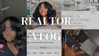 Realtor VLOG: Day in the Life of a Real Estate Agent, New Flyers, Marketing Myself