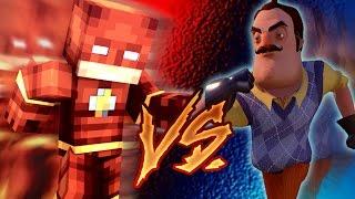 Minecraft Hello Neighbor VS The Flash!