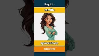  terrific - spaventoso : vocabulary builder : learn English : impariamo l'inglese