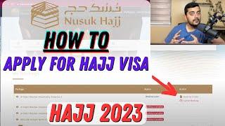 How to Get Hajj 2023 Visa on Nusuk Hajj and Q&A Nusuk Hajj Packages Quota #hajj