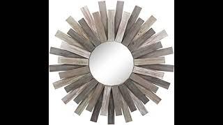 Signature Design by Ashley Donata Wall Mirror, 32 x 32 In, Natural Wood Finish