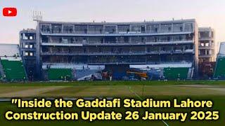 "Inside the Gaddafi Stadium Lahore Construction | Latest Developments"