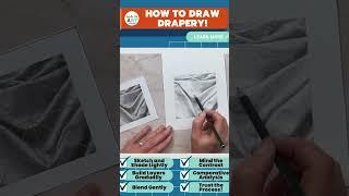 Drawing and shading drapery is an easy high school art lesson idea for beginners.  #artlesson