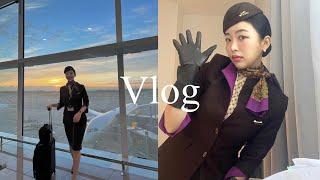 Vlog | 외항사 승무원의 출퇴근 브이로그 | 같이 비행해요 | 레이오버 in paris | 에티하드 항공 