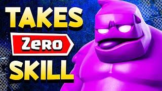 This *NO SKILL* Elixir Golem Deck Is UNSTOPPABLE