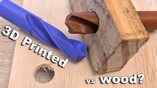 3D Printed Twist Drill: Can It Actually Cut Wood?