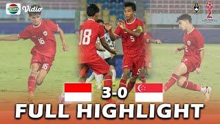  FULL HIGHLIGHT!  INDONESIA U-16 VS SINGAPURA U-16 | PIALA AFF U-16 2024