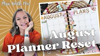 August Planner Setup || Planner Inserts || Monthly Planner Setup