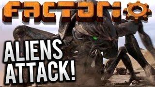 Factorio - Ep 1 - ALIENS ATTACK! | Factorio Multiplayer Gameplay ft. WeaselZone