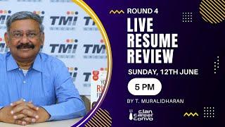 YouTube Live - Resume Reviews - Round 4!