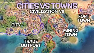 Cities vs Towns in Civilization 7