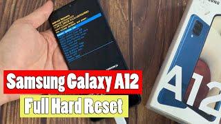 Samsung Galaxy A12 Full Hard Reset | Remove Screen Lock Galaxy A12