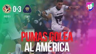 América 0-3 Pumas - RESUMEN Y GOLES - Amistoso