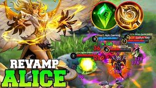 Revamp Alice MLBB Mid Lane Gameplay !! Mobile Legends Alice Best Build 2024 Guide Top 1 Global