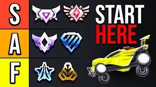 The Best Mechanics YOU Should Learn At EVERY Rank... ROCKET LEAGUE [TIER LIST]