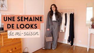 MES TENUES DE LA SEMAINE | 7 LOOKS DE MI-SAISON | Garde Robe Capsule de Printemps | Lauriane Villa