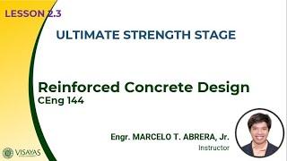 (1/3) ULTIMATE STRENGTH STAGE | REINFORCED CONCRETE DESIGN