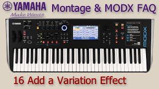 Yamaha Montage MODX FAQ 16 Add a Variation Effect